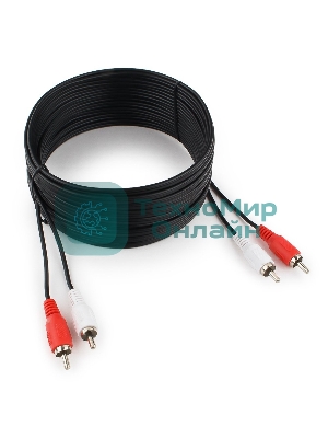 Кабель аудио Cablexpert CCA-2R2R-7.5M, 2xRCA - 2xRCA, 7,5м