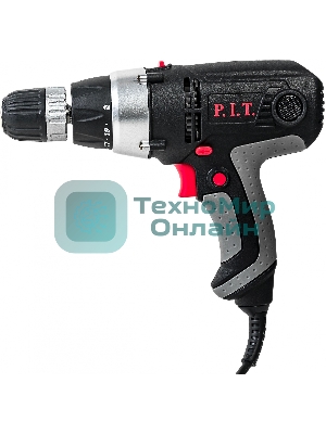 Дрель-шуруповерт сетевой P.I.T. РВМ10-С2 МАСТЕР, Сетевая, 400Вт