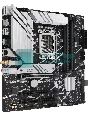 Материнская плата ASUS PRIME B760M-A WIFI D4, LGA 1700, Intel B760, 4xDDR4, 4xSATA, 2xM.2, 1xPCIe 4.0 x16, 1xPCIe 4.0 x4, 1xPCIe 4.0 x1, 2xHDMI, 1xDP, 1x 2.5Gb LAN, 2xUSB-A 3.2 Gen 2, 4xUSB-A 2.0, 3x3.5 мм, 7.1, mATX