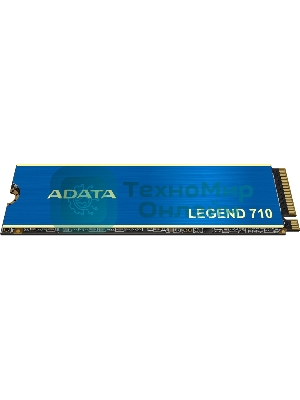 Накопитель SSD ADATA LEGEND 710, 2Tb, PCIe 3.0 x4, M.2 2280, NVMe, R/W 2400/1800, с радиатором