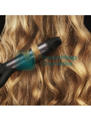 Щипцы для завивки волос Polaris PHS 3410TAi Argan Therapy PRO черный, 34 мм, 220 °C, 6 режимов