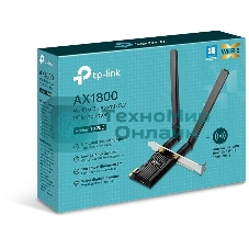 Двухдиапазонный адаптер PCI Express TP-Link Archer TX20E с поддержкой Wi-Fi AX1800 и Bluetooth 5.2