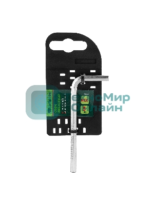 Ключ имбусовый HEX Сибртех 5 мм, 45x, закаленный, никель