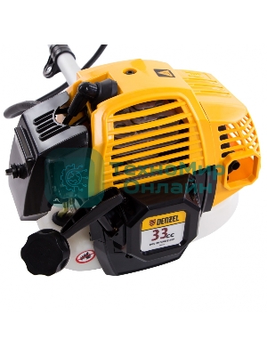 Триммер бензиновый Denzel DR-33S, 33 см3, разъемная штанга, состоит из 2 частей