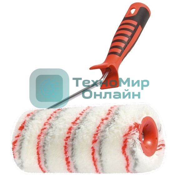 Валик в сборе Matrix нейлон с двухкомп-ой ручкой, 250 мм, ворс 18 мм, D 48 мм, D ручки 6 мм