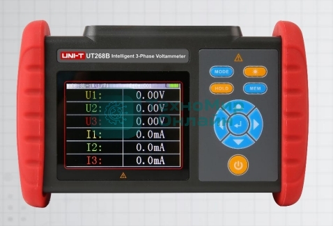 Токоизмерительные клещи UNI-T UT268B трехфазный вольтамперметр