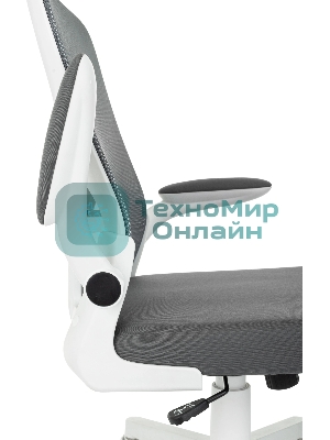 Кресло Бюрократ ASTER N-W TW-04 Neo Grey темно-серый, сетка/ткань, 120 кг, механизм качания