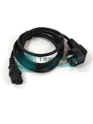 Кабель компьютер-розетка 220V (EURO) VDE 3G0,75мм2 VCOM CE021-CU 1,8 м