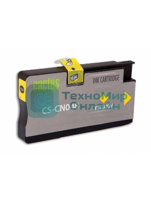 Картридж струйный Cactus CS-CN048 №951XL желтый (26 мл) для HP OfficeJet 251dw Pro, 276dw Pro, 8100 Pro, 8100e, 8600 Pro (N911a), 8600 Pro Plus (N911g), 8610 Pro (A7F64A), 8615 Pro, 8616 Pro, 8620 Pro