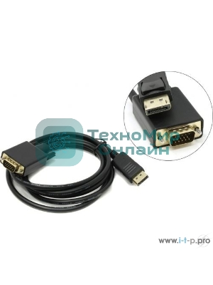 Кабель-переходник VCOM DisplayPort --> VGA_M/M 1,8 м CG607-1.8M