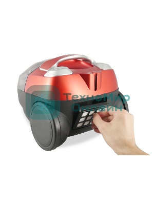 Пылесос Centek CT-2535 красный/черный, 350/2000 Вт, уборка сухая, пылесборник контейнер, 1,5 л