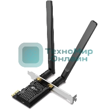Двухдиапазонный адаптер PCI Express TP-Link Archer TX20E с поддержкой Wi-Fi AX1800 и Bluetooth 5.2