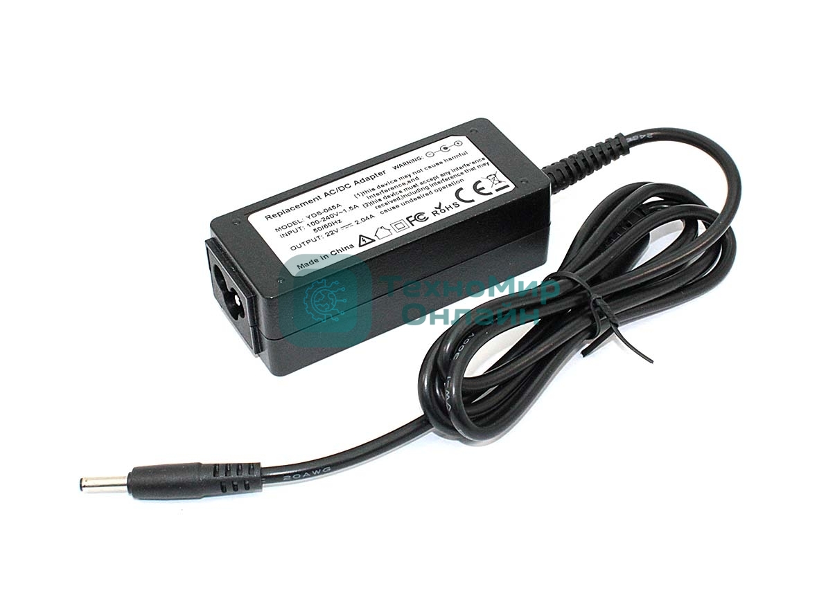 Блок питания (сетевой адатер) для ноутбуков Sharp 22V 2.04A 3.5*1.35 OEM