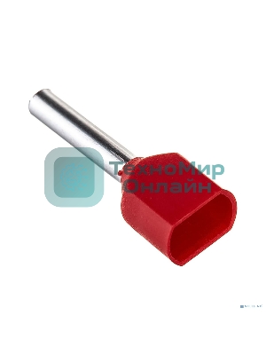 Наконечник-гильза изол. НГИ2 1.5-12 кр. (уп. 100 шт) IEK UTE10-D2-6-100