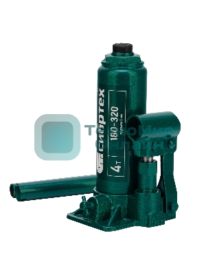 Домкрат гидравлический Сибртех бутылочный, 4т, 180-320 мм