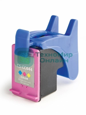 Картридж струйный Cactus CS-CC644 №121XL трехцветный (18 мл.) для HP DJ D1663/D2500/D2563/D2663/D5563/F2423/F2493/F4213/F4275/F4280/F4283/F4583/PS C4683/C4783