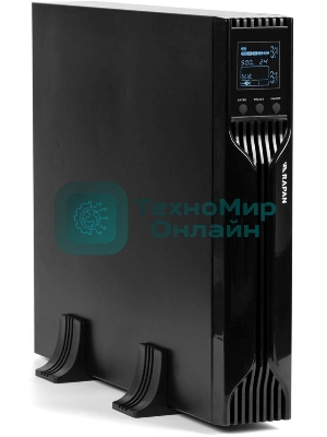 Источник бесперебойного питания ИБП Бастион RAPAN-UPS 3000 RACK+4x9Ah (2100 Вт, Line-interactive, встроенные АКБ 6 шт.x 9Ah) 8960