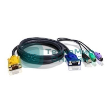 Шнур, мон., клав.+мышь USB, SPHD=)HD DB15+USB A-Тип+2x6MINI-DIN, Male-4xMale, 8+8 проводов, опрессованный, 1.8 метр., черный, (с поддерKой KVM PS/2) USB-PS/2 HYBRID CABLE. 1.8M