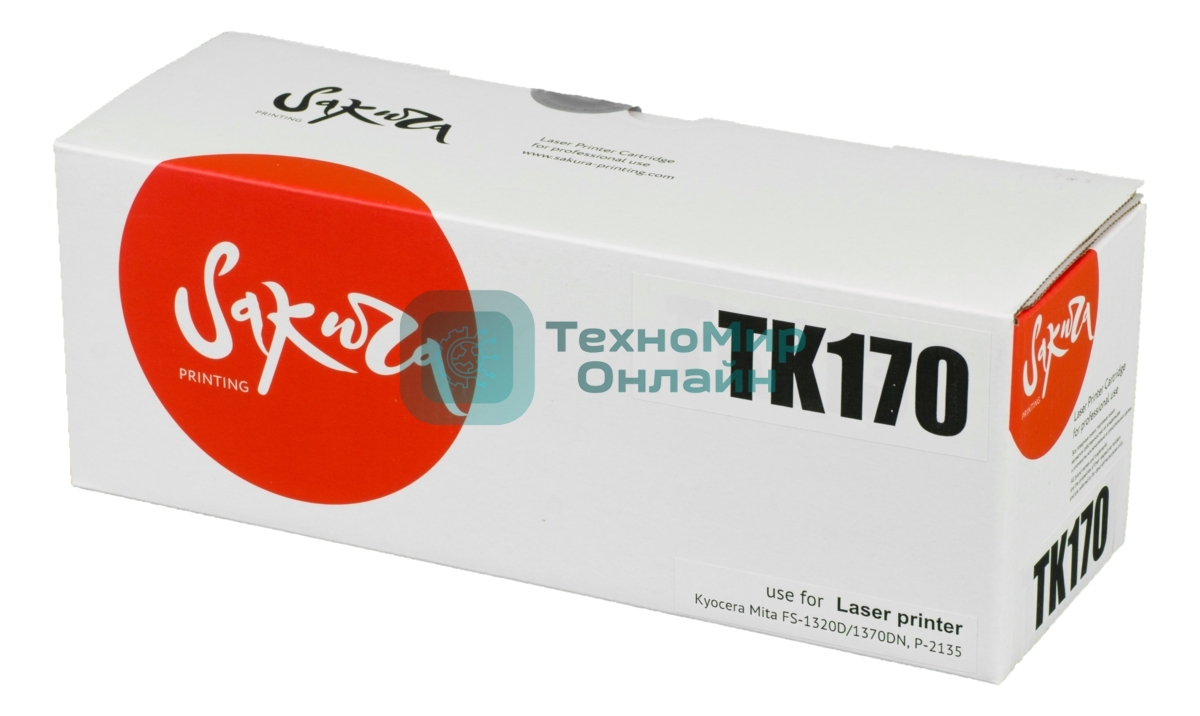 Картридж Sakura TK170/171/172/174 для Kyocera Mita FS-1320D/1370DN, P-2135 черный, 7200 к.