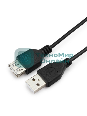 Кабель удлинитель USB 2.0 Гарнизон GCC-USB2-AMAF-1.8M, AM/AF, 1.8м, пакет