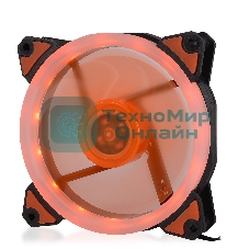 Вентилятор для корпуса Crown CMCF-12025S-1233 черный/оранжевый, 120 мм, 1650 об/мин, 23 дБ, 3 pin