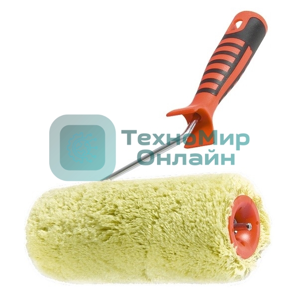 Валик в сборе Matrix полиакрил для фасад.раб. с двухкомп.руч., 250мм, ворс 18мм, D 48мм, D руч.6мм