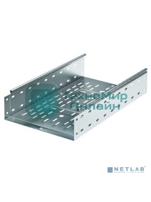 Лоток листовой перфорированный 400х100 L3000 сталь 1мм ДКС 35345