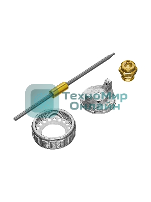 Ремкомплект для краскораспылителя Matrix 4 предмета: сопло 2,5 мм, игла, форсунка, зажим сопла