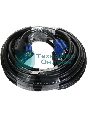 Кабель соединительный SVGA (15M/M) 10m 2 фильтра TV-COM