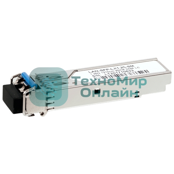 Модуль LANMASTER SFP LX 20км, 1310нм, SM, duplex LC, 1.25Gbps, DDM, Cisco