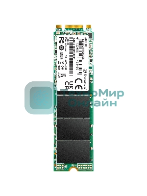 Накопитель SSD M.2 Transcend 500Gb MTS825 TS500GMTS825S (SATA3, up to 530/480MBs, 3D NAND, 180TBW, 22x80мм)