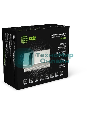 Проектор Cactus CS-PRU.03B.WUXGA-A DLP 6500Lm (1920x1080) 2000:1 ресурс лампы:30000часов 1xUSB typeA 1xHDMI 1.5кг