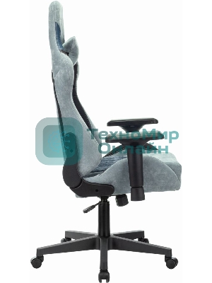 Кресло Бюрократ VIKING 7 KNIGHT BL FABRIC синий, ткань, 120 кг, механизм качания