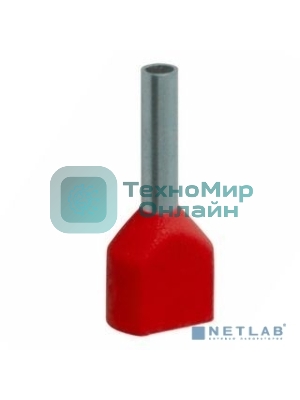 Наконечник-гильза изол. НГИ2 1.5-12 кр. (уп. 100 шт) IEK UTE10-D2-6-100