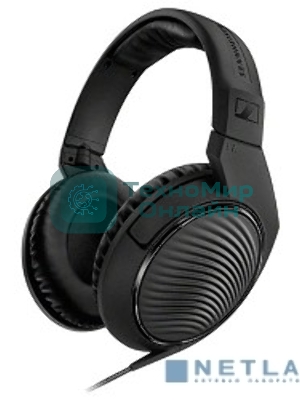 Проводные наушники Sennheiser HD 200 PRO черный, полноразмерные, jack 3.5 мм + 6.3 мм
