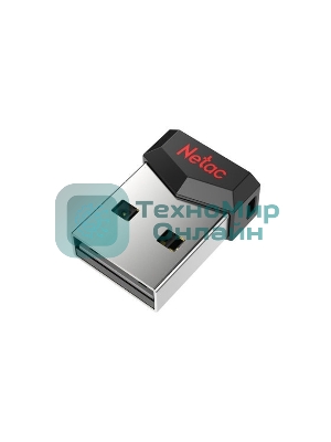 Флешка USB Netac UM81 (NT03UM81N-008G-20BK), 8Gb, USB 2.0, R/W 30/10, черный/красный