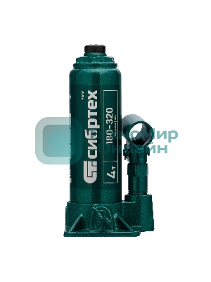 Домкрат гидравлический Сибртех бутылочный, 4т, 180-320 мм