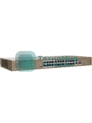 Коммутатор Tenda TEF1126P-24-250W 26-Портовыйбез управления FE c 24 портами PoE