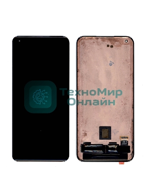 Дисплей для Xiaomi Mi 11 в сборе с тачскрином черный (refurbished)