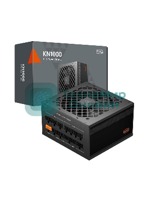 Блок питания PCCooler, 1000W 80 PLUS Gold (ATX, 3.1, Full modular, 1x24(20+4)pin, 2xCPU 8(4+4)pin, 3xPCIe*2 8(6+2)pin, 1x12VHPWR, 9xSATA*3, 3xMOLEX4pin, Active, 120x120мм, 140x150x86мм, APFC, OVP/UVP/SCP/OPP/OCP/OTP/SPD, black)