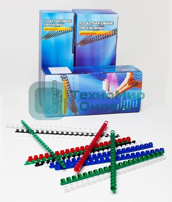 Пружины для переплета пластиковые Office Kit d=12 мм 71-90 лист A4 белый (100 шт) BP2031