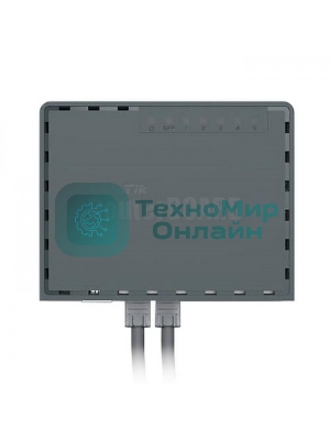 Маршрутизатор PoE MikroTikRB760iGS2 ядра (880 МГц), 5х 1G RJ45, SFP, USB, MicroSD, раздача PoE (HEX S)