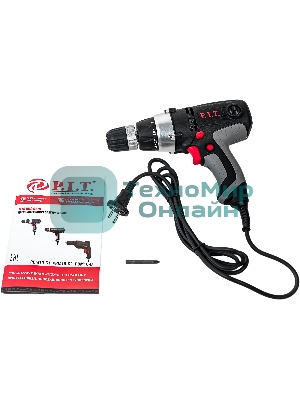 Дрель-шуруповерт сетевой P.I.T. РВМ10-С2 МАСТЕР, Сетевая, 400Вт