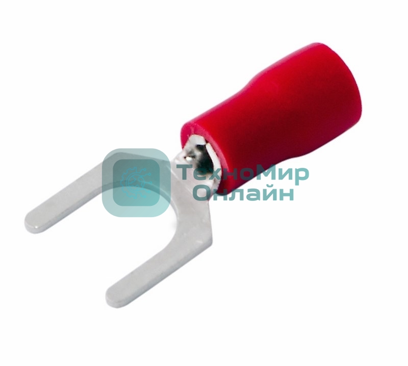 Наконечник вилочный Rexant изолированный 6.5 мм 0.5-1.5 мм² (НВи 1.5-6) красный