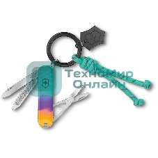 Нож перочинный Victorinox Classic SD Sydney Style (0.6223.E222) 58мм 7 функций бирюзовый подар.коробка