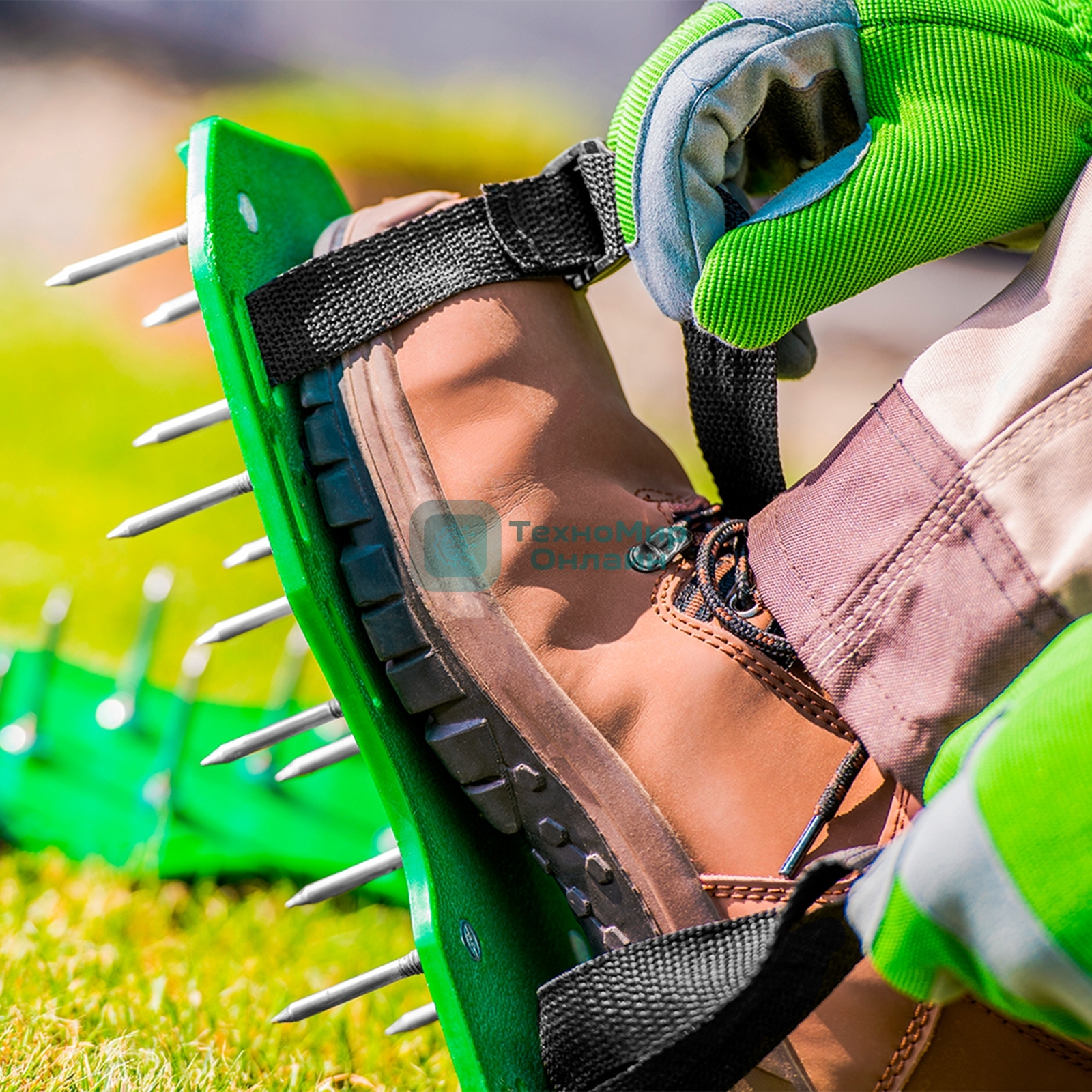 Аэратор Palisad ножной для газона сандалии