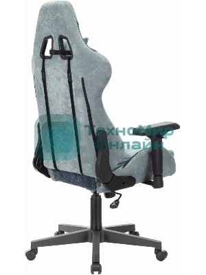 Кресло Бюрократ VIKING 7 KNIGHT BL FABRIC синий, ткань, 120 кг, механизм качания