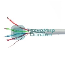 Кабель Cablexpert FPC-6057-4-CU/100, FTP indoor 4x2x0.57, медный, кат.6, однож., 100м, box, серый