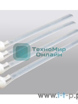 Стяжка нейлоновая Hyperline GTR-200STC открывающаяся, безгалогенная (halogen free), 200x4.8 мм (100 шт)