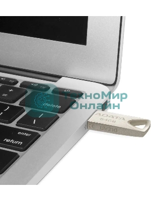 Флешка USB ADATA UV210 (AUV210-64G-RGD), 64Gb, USB 2.0, R/W 15/5, серебро